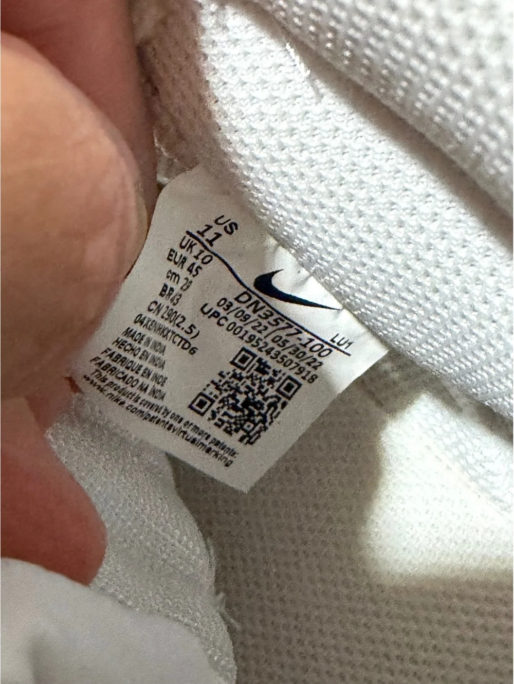 Size 11 - Nike Court Vision Mid Next Nature “Triple White”